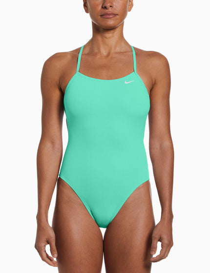 Nike Lace Up Tie Back One Piece - Green Shockimage1- The Sports Edit