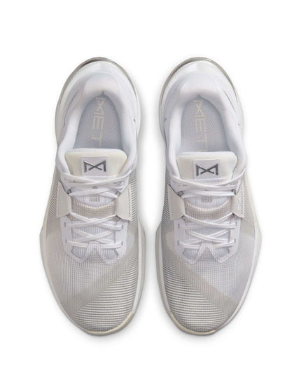Nike Metcon 10 Shoes - White/Platinum Tint/Wolf Grey/Metallic Silverimages4- The Sports Edit