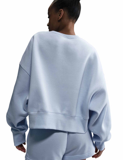 Nike NikeCourt Heritage Phoenix Fleece Over-Oversized Sweatshirt - Football Grey/High Voltage/Mineral Tealimage2- The Sports Edit