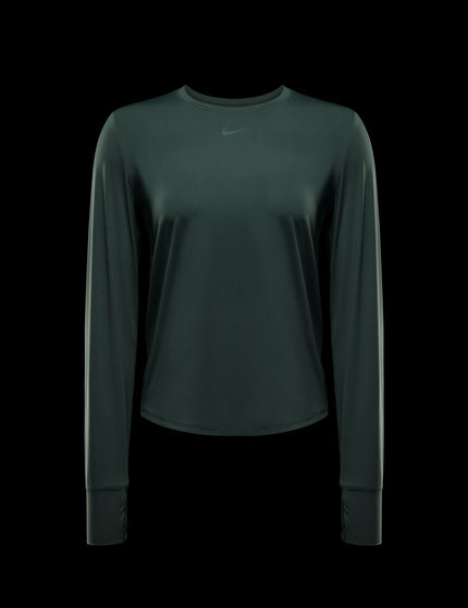 Nike One Classic Dri-FIT Long-Sleeve Top - Vintage Green/Blackimage8- The Sports Edit