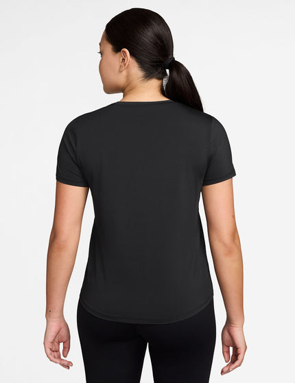 Nike One Classic Dri-FIT Short-Sleeve Top - Black/Whiteimages2- The Sports Edit