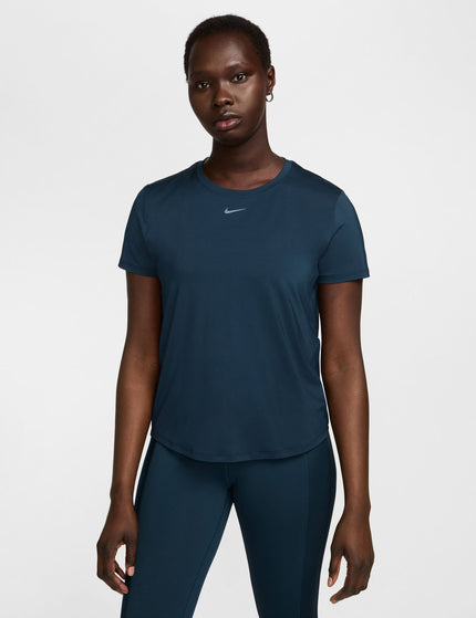 Nike One Classic Dri-FIT Short-Sleeve Top - Armory Navy/Blackimage1- The Sports Edit