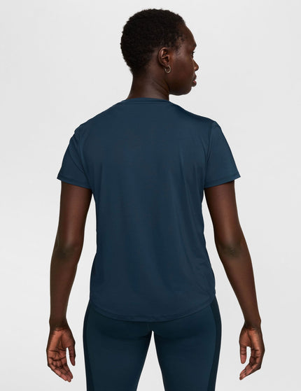 Nike One Classic Dri-FIT Short-Sleeve Top - Armory Navy/Blackimage2- The Sports Edit