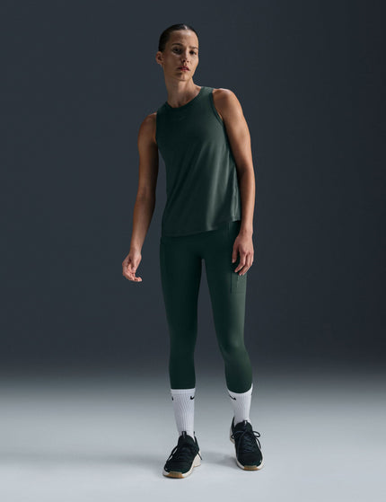 Nike One Classic Dri-FIT Tank Top - Vintage Green/Blackimage5- The Sports Edit