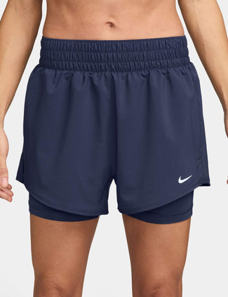 One Dri-FIT 2-in-1 Shorts - Midnight Navy/White