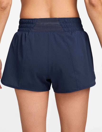 Nike One Dri-FIT 3" Brief-Lined Shorts - Midnight Navy/Reflective Silverimage2- The Sports Edit