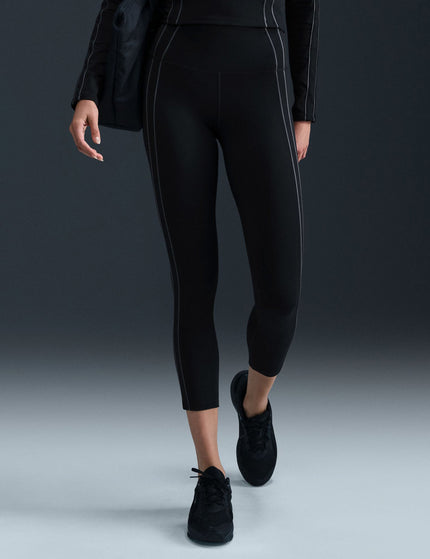 Nike One High Waisted 7/8 Leggings - Black/Iron Greyimage1- The Sports Edit