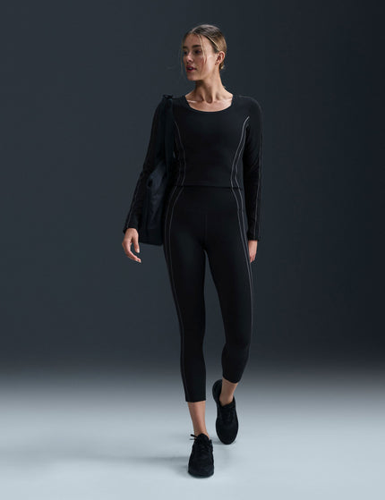 Nike One High Waisted 7/8 Leggings - Black/Iron Greyimage6- The Sports Edit