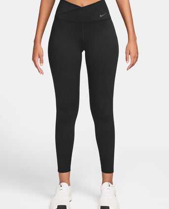 One High Waisted 7/8 Leggings - Black/Dark Smoke Grey