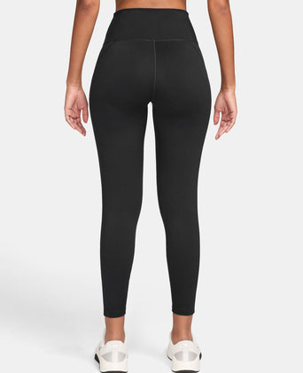 One High Waisted 7/8 Leggings - Black/Dark Smoke Grey