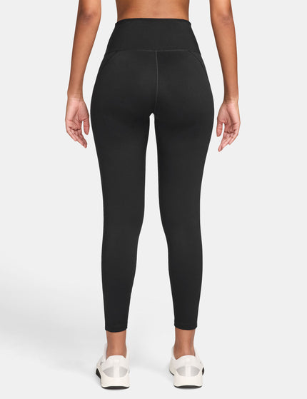 Nike One High Waisted 7/8 Leggings - Black/Dark Smoke Greyimages2- The Sports Edit