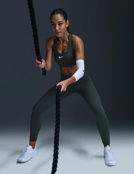 Nike One High Waisted 7/8 Leggings - Vintage Green/Blackimage7- The Sports Edit