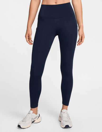 Nike One High Waisted 7/8 Leggings with Pockets - Obsidian/Blackimage1- The Sports Edit