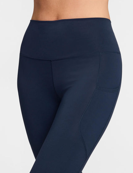 Nike One High Waisted 7/8 Leggings with Pockets - Obsidian/Blackimage3- The Sports Edit