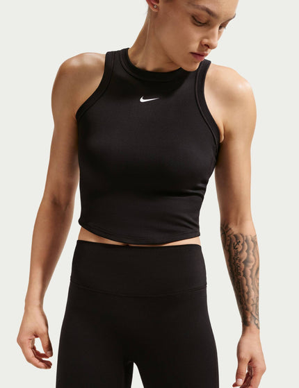 Nike One High Waisted 8" Biker Shorts - Black/Whiteimages3- The Sports Edit