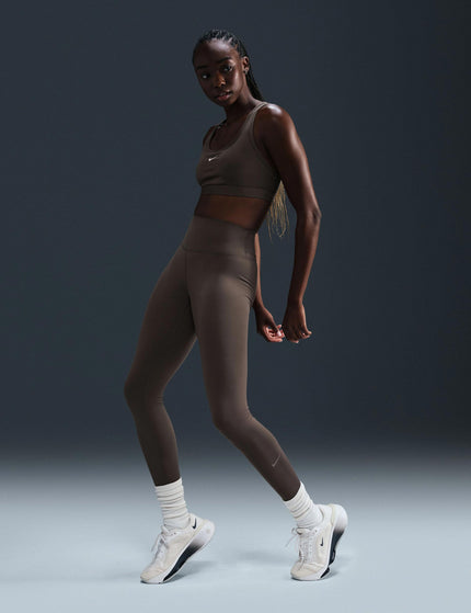 Nike One High Waisted Leggings - Ironstone/Blackimage4- The Sports Edit