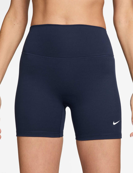 Nike One High Waisted 5" Biker Shorts - Midnight Navy/Whiteimages1- The Sports Edit