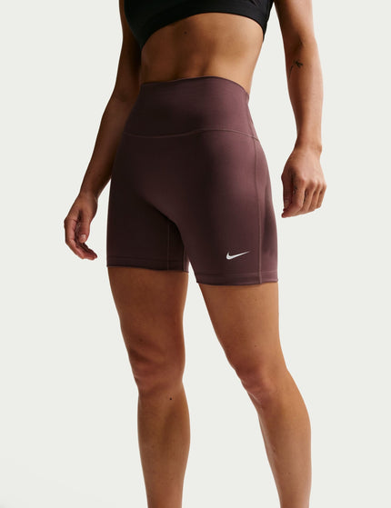 Nike One High Waisted 5" Biker Shorts - Tattoo/Whiteimages1- The Sports Edit