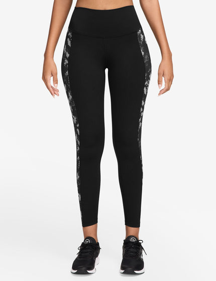 Nike One High Waisted 7/8 Printed Leggings - Blackimage1- The Sports Edit