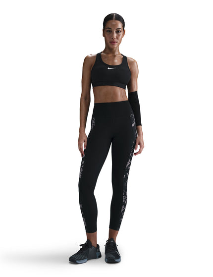 Nike One High Waisted 7/8 Printed Leggings - Blackimage7- The Sports Edit