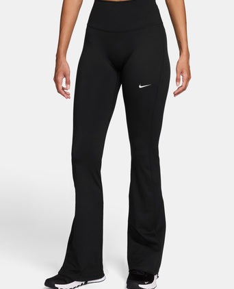 One High Waisted Flared Leggings - Black/White