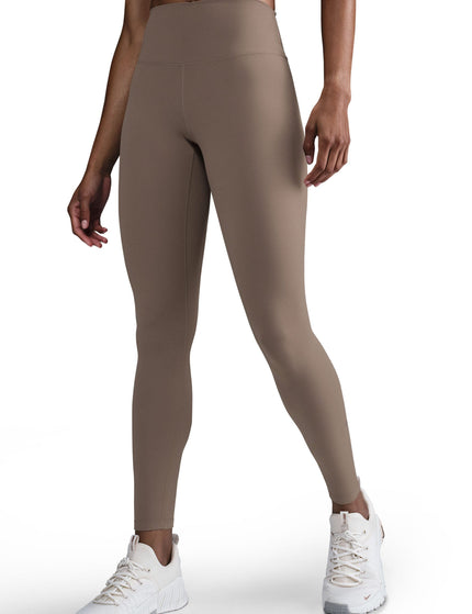 Nike One High Waisted Leggings - Mink Brown/Blackimage1- The Sports Edit