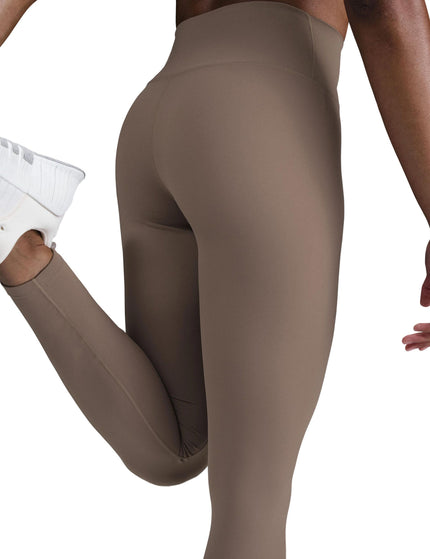 Nike One High Waisted Leggings - Mink Brown/Blackimage2- The Sports Edit