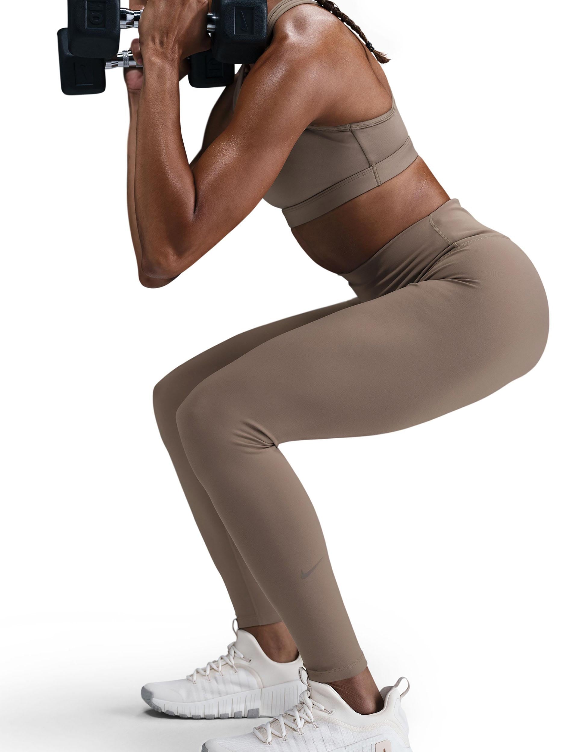 ボトムスその他 Nike SS25 LEGGINGS HIGH WAIST (FN3226 233) Nike | One High Waisted Leggings - Mink Brown/Black | The