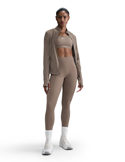 Nike One High Waisted Leggings - Mink Brown/Blackimage5- The Sports Edit