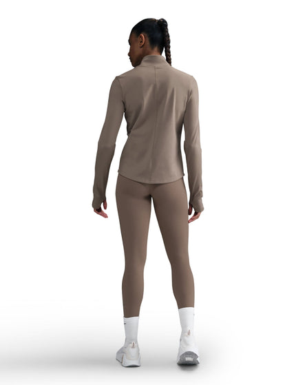 Nike One High Waisted Leggings - Mink Brown/Blackimage6- The Sports Edit