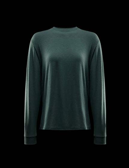 Nike One Relaxed Dri-FIT Long Sleeve Top - Vintage Green/Blackimage8- The Sports Edit