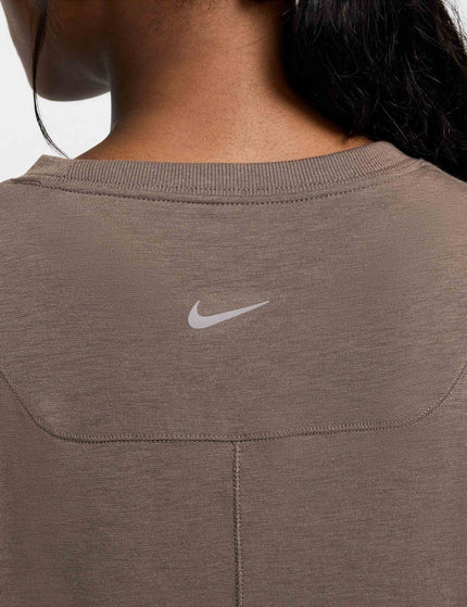 Nike One Relaxed Dri-FIT Short-Sleeve Top - Ironstone/Blackimage4- The Sports Edit