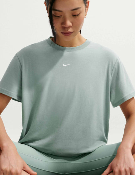 Nike One Relaxed Dri-FIT Short-Sleeve Top - Steam/Whiteimages3- The Sports Edit