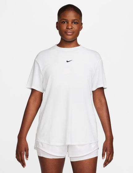 Nike One Relaxed Dri-FIT Short-Sleeve Top - White/Blackimages1- The Sports Edit