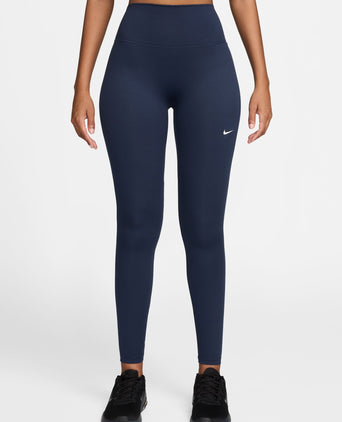 One Seamless Front High Waisted Leggings - Midnight Navy/White
