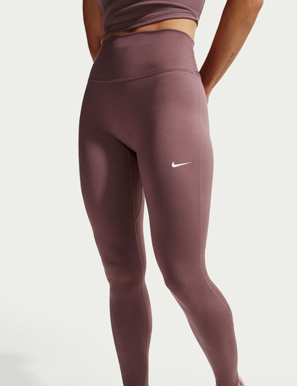 Nike One Seamless Front High Waisted Leggings - Tattoo/Whiteimages2- The Sports Edit