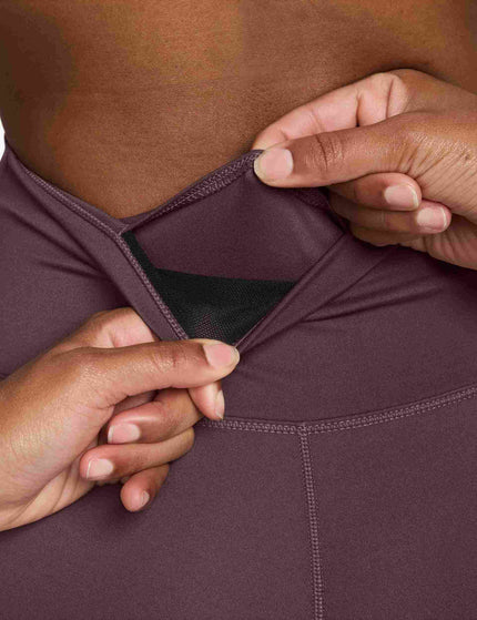 Nike One Seamless Front High Waisted Leggings - Tattoo/Whiteimages5- The Sports Edit