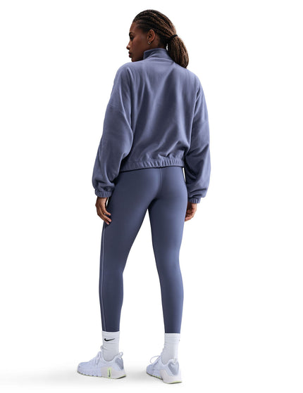 Nike One Therma-FIT Polar Half-Zip Top - World Indigo/Whiteimages4- The Sports Edit