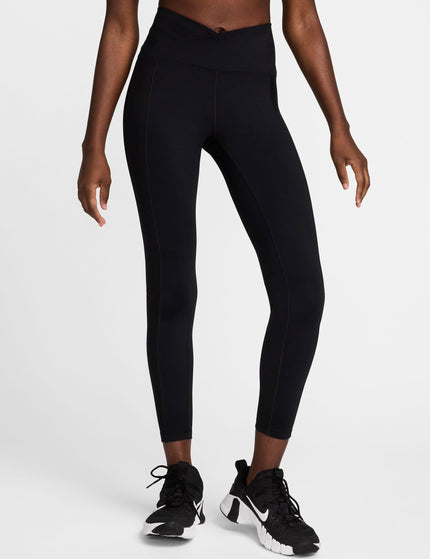 Nike One Wrap High Waisted 7/8 Leggings - Blackimage1- The Sports Edit