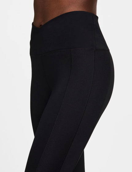 Nike One Wrap High Waisted 7/8 Leggings - Blackimage3- The Sports Edit