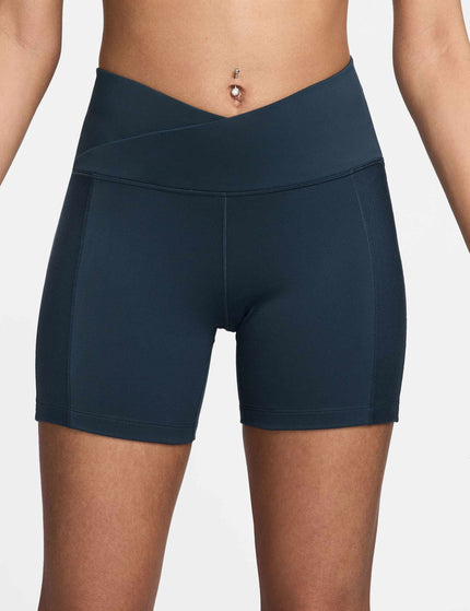 Nike One Wrap High Waisted 5" Biker Shorts - Armory Navy/Blackimage1- The Sports Edit