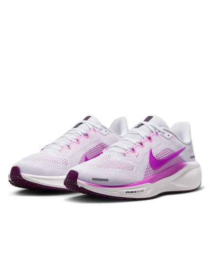 Nike Pegasus 41 Shoes - White/Black/Beyond Pink/Hyper Violetimage2- The Sports Edit