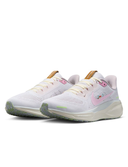 Nike Pegasus 41 Shoes - White/Pink Foam/Sail/Football Greyimage2- The Sports Edit