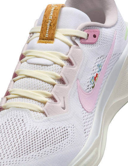 Nike Pegasus 41 Shoes - White/Pink Foam/Sail/Football Greyimage7- The Sports Edit