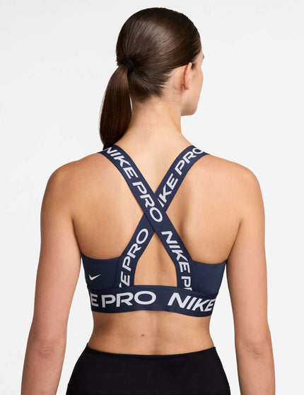 Nike Pro Light-Support Sports Bra - Midnight Navy/Whiteimages2- The Sports Edit