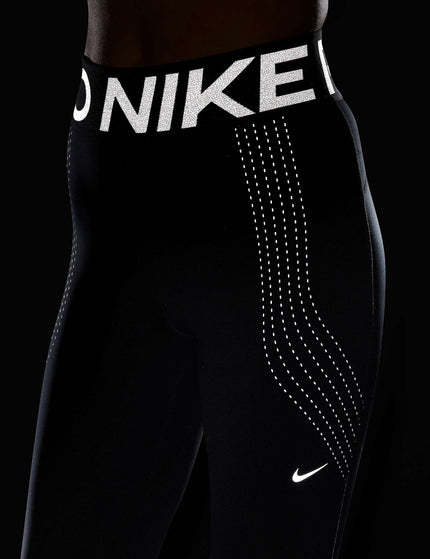 Nike Pro Sculpt High Waisted 7/8 Leggings - Black/Reflective Silverimage5- The Sports Edit