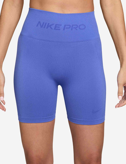 Nike Pro Seamless Dri-FIT 5" Biker Shorts - Sapphireimages1- The Sports Edit