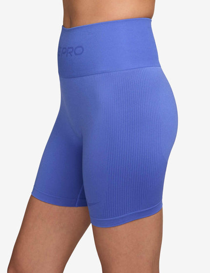 Nike Pro Seamless Dri-FIT 5" Biker Shorts - Sapphireimages2- The Sports Edit