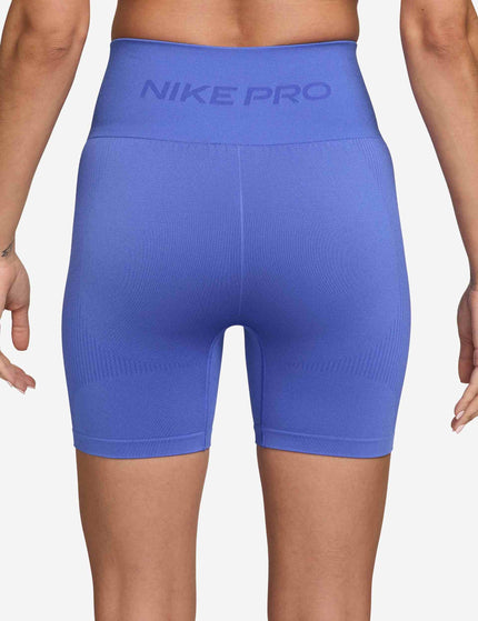Nike Pro Seamless Dri-FIT 5" Biker Shorts - Sapphireimages3- The Sports Edit