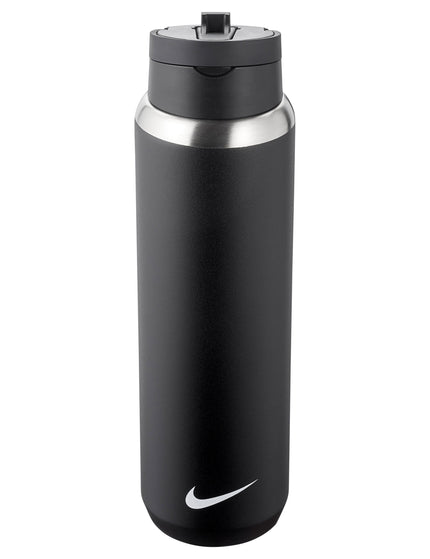 Nike Recharge Stainless Steel Straw Bottle - Black | 710mlimage1- The Sports Edit